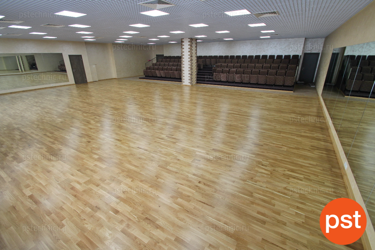 Паркет для танцев Wooddance Зал 4 Школа Demi г.Москва