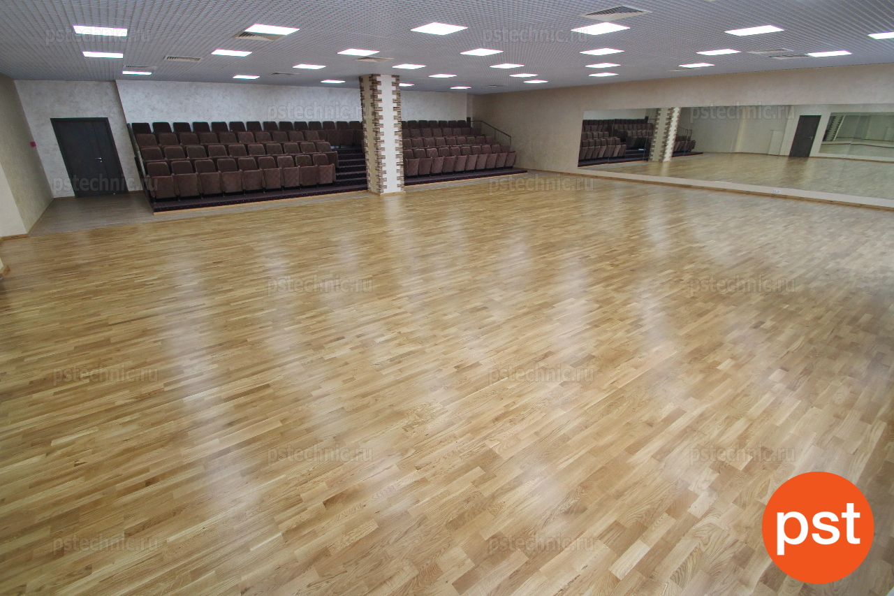Паркет Woodplay спортивный зал Липин Бор Вологодская область